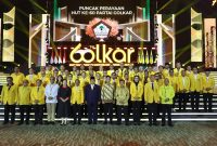 Presiden RI Prabowo Subianto menghadiri acara HUT Ke-60 Partai Golkar di Sentul International Convention Center (SICC), Bogor, Jawa Barat. (Dok. Tim Media Prabowo)