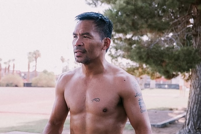Manny Pacquiao kembali menggebrak ring tinju menghadapi juara bertahan WBC welterweight Mario Barrios. (Instagram.com @mannypacquiao)